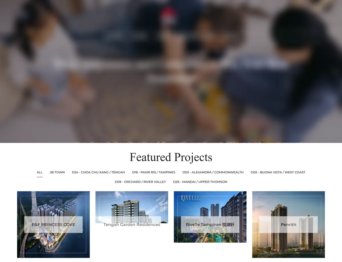 a real SG agent site (anonymised)